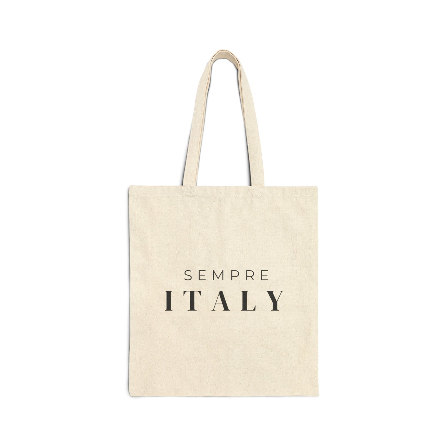 Sempre Italy Cotton Canvas Tote Bag